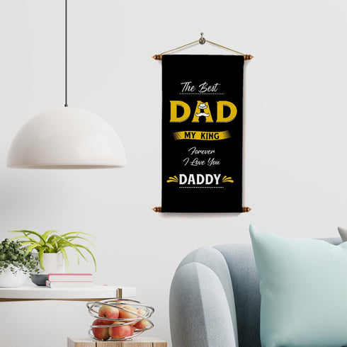 The Best Dad Father's Day Personalised Printed Scroll